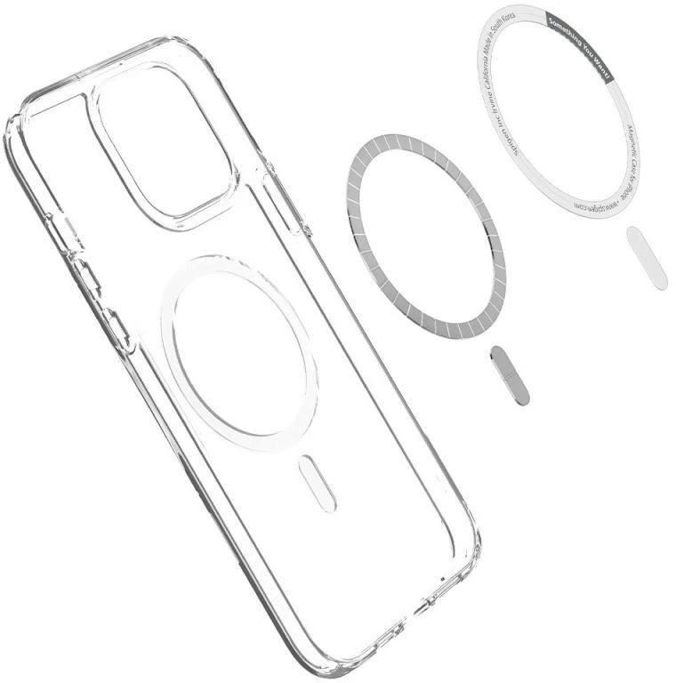 Spigen Ultra Hybrid Mag dėklas su MagSafe technologija, skirtas iPhone 13 Pro - baltas