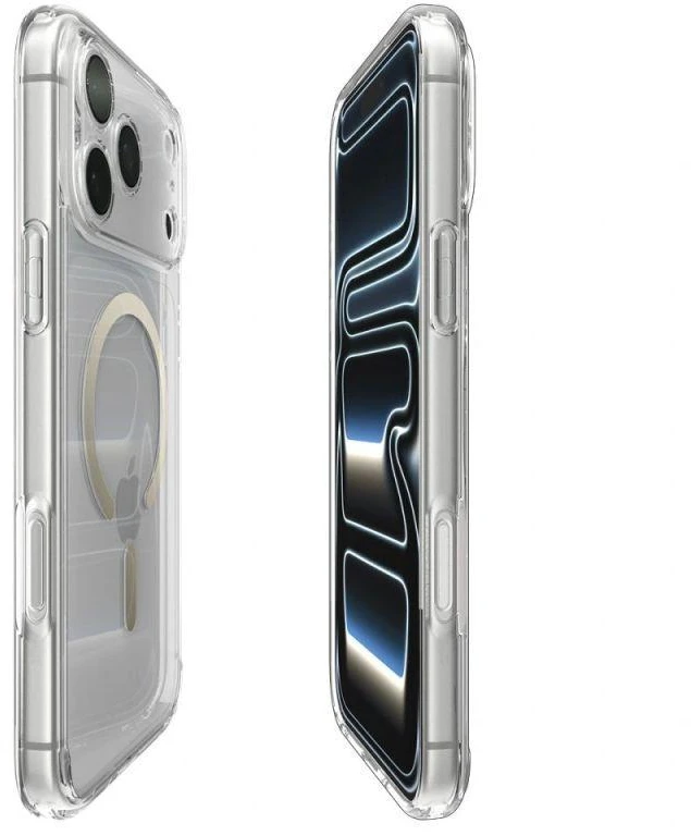 „Spigen Ultra Hybrid MagSafe“, skaidrus auksinis dėklas - iPhone 17 Pro Max