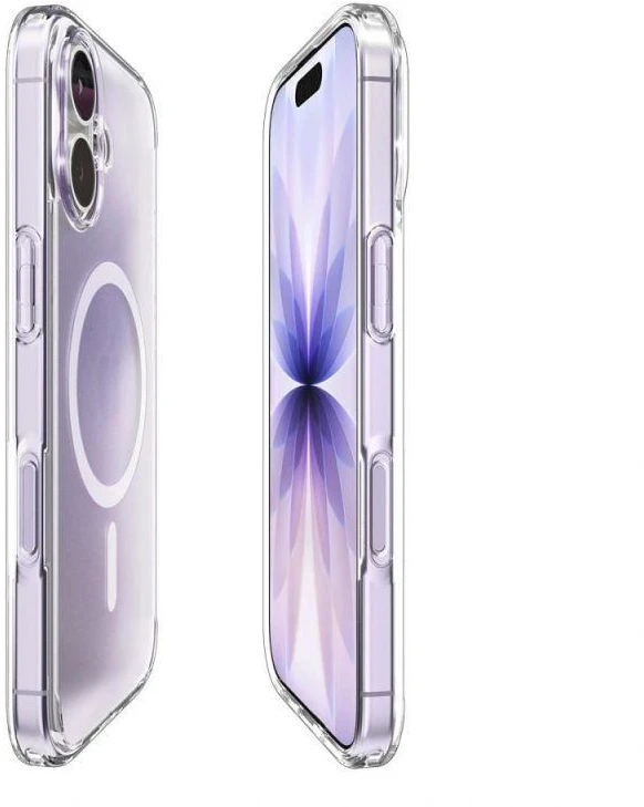 Spigen Ultra Hybrid MagSafe dėklas skirtas Apple iPhone 17 – baltos spalvos