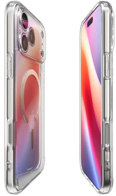 Spigen Ultra Hybrid MagSafe dėklas iPhone 17 Pro Max - Skaidrus auksas