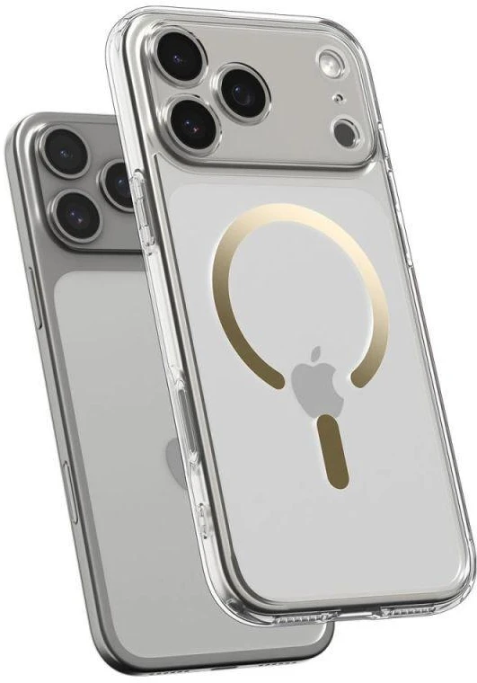 Spigen Ultra Hybrid MagSafe dėklas iPhone 17 Pro Max - Skaidrus auksas