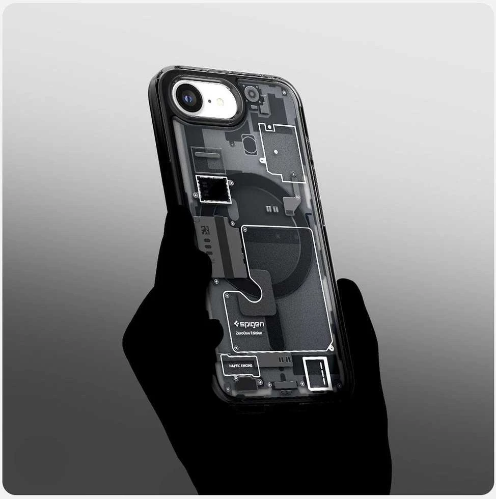 „Spigen Ultra Hybrid MagSafe“ dėklas, skirtas „iPhone 16e / 17e Zero One“ - Juodas