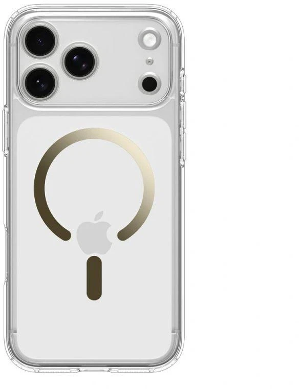 „Spigen Ultra Hybrid MagSafe“, skaidrus auksinis dėklas - iPhone 17 Pro Max