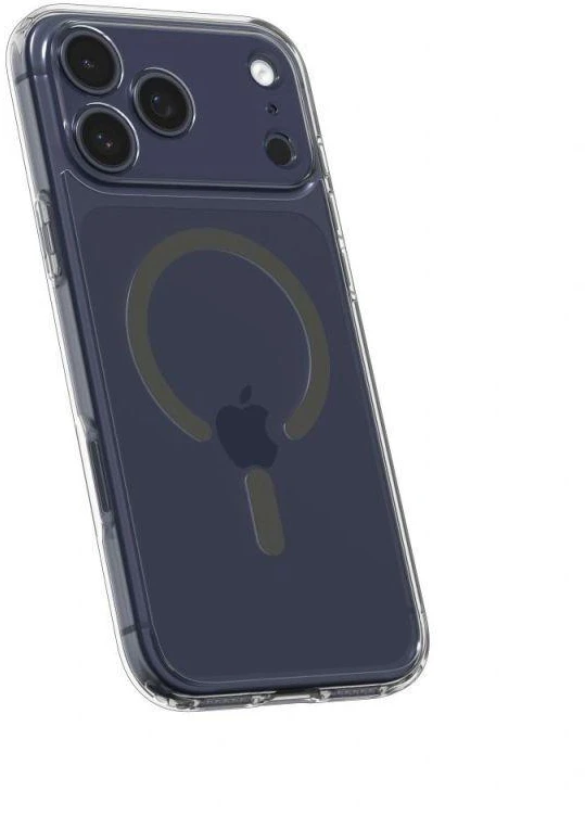 Spigen Ultra Hybrid MagSafe dėklas skirtas Apple iPhone 17 Pro – skaidrus pilkos spalvos