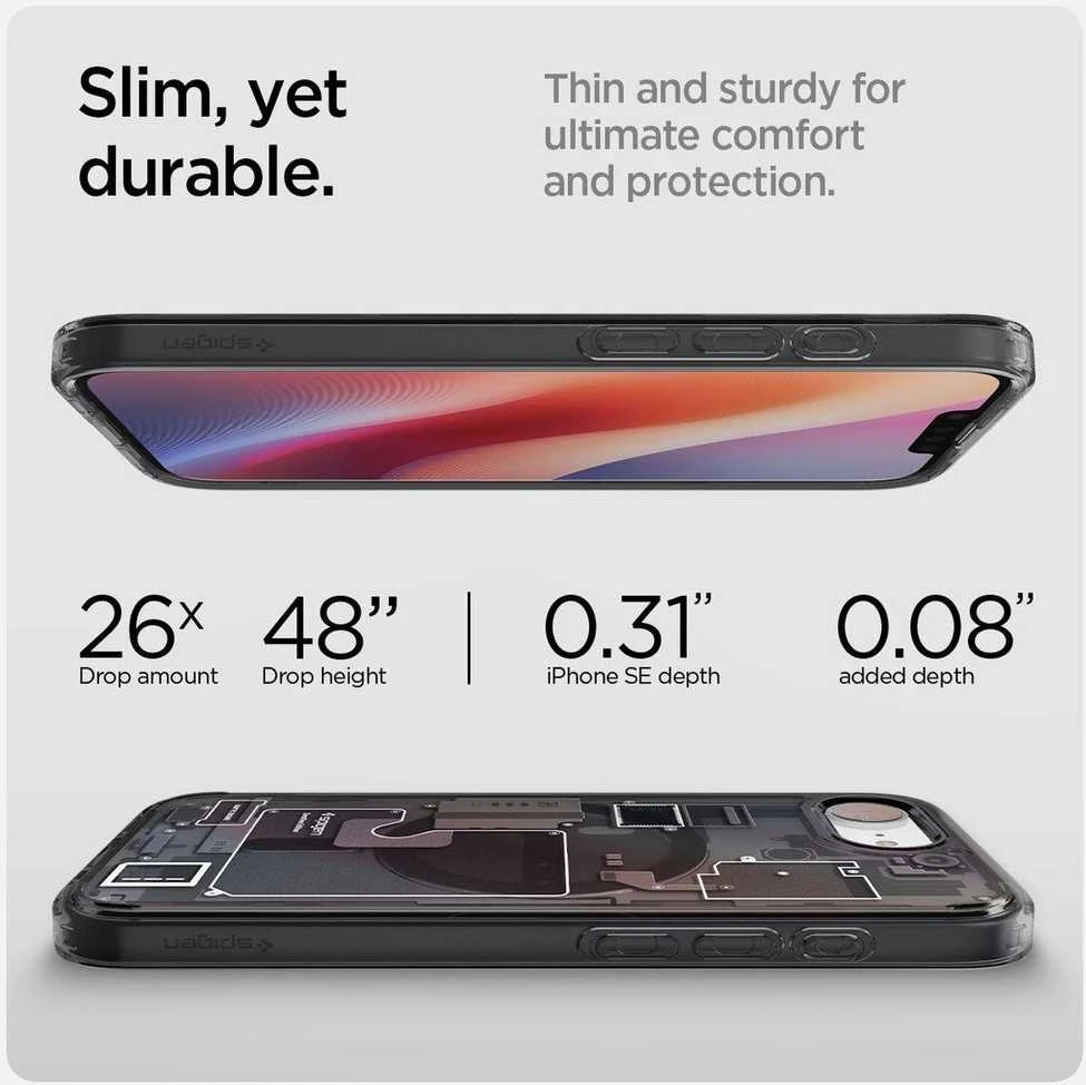 „Spigen Ultra Hybrid MagSafe“ dėklas, skirtas „iPhone 16e / 17e Zero One“ - Juodas
