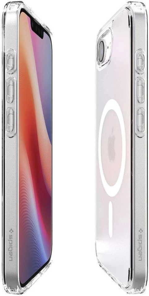 Spigen itin hibridinis „MagSafe“ dėklas, skirtas „iPhone 16e“ / „17e“ – baltas, permatomas
