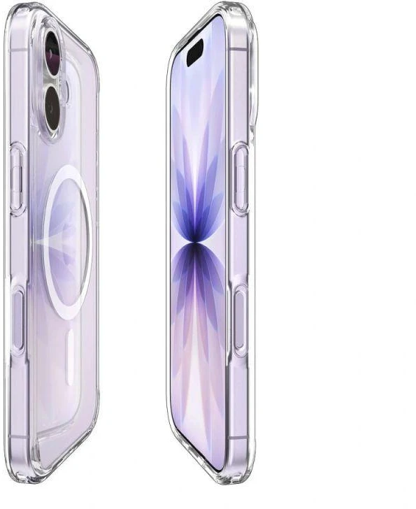 Spigen Ultra Hybrid MagSafe dėklas skirtas Apple iPhone 17 – skaidrus and baltos spalvos