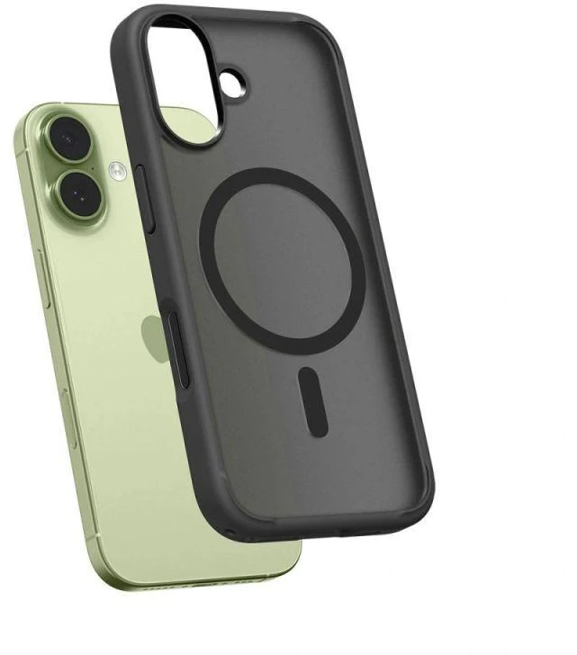 Spigen Ultra Hybrid MagSafe dėklas skirtas Apple iPhone 17 – juodos spalvos