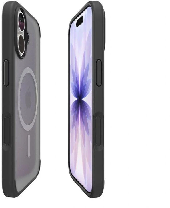 Spigen Ultra Hybrid MagSafe dėklas skirtas Apple iPhone 17 – juodos spalvos