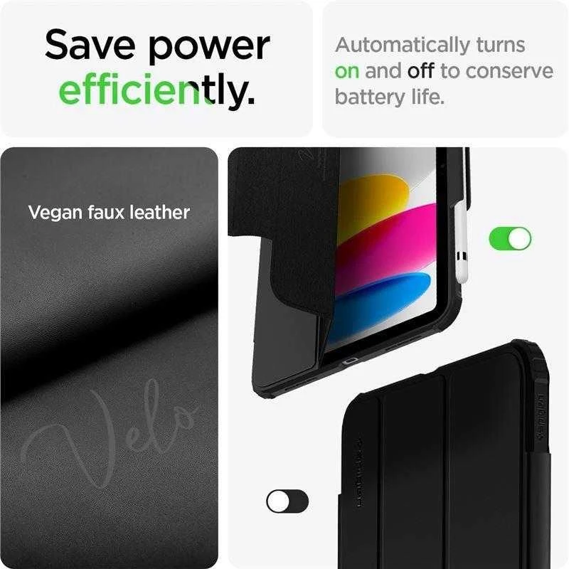 Spigen Ultra Hybrid Pro Apple iPad Air 4 2020 / 5 2022 / 11” 2024 – dėklas planšetiniam kompiuteriui juodos spalvos