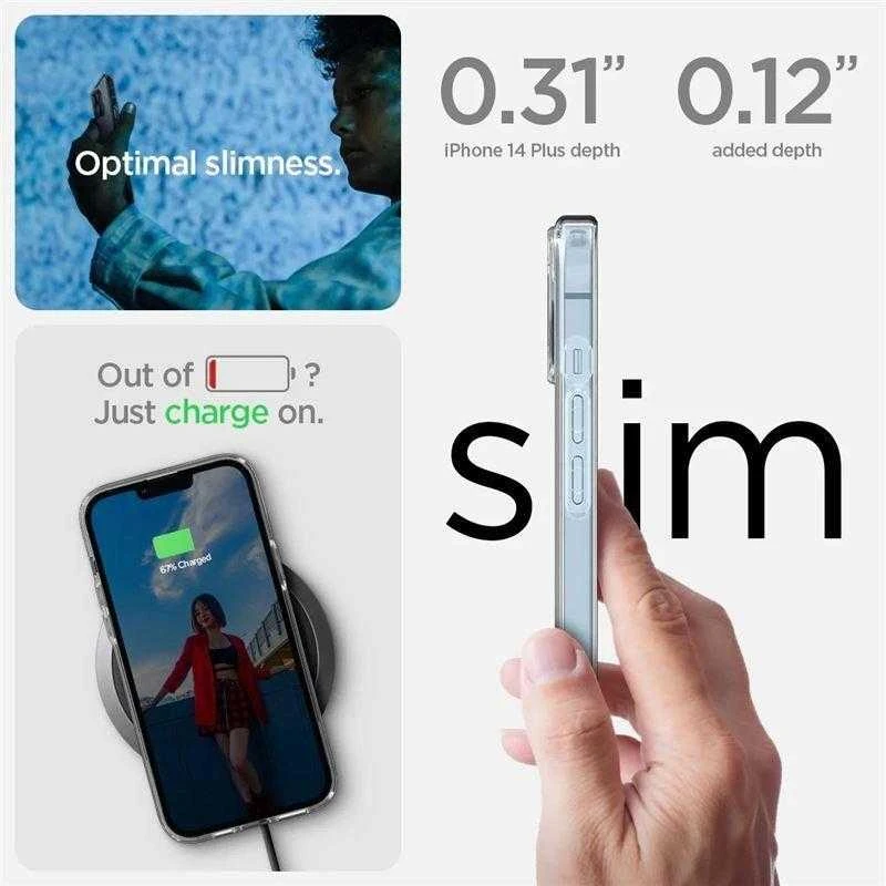 Spigen Ultra Hybrid "S" Apple iPhone 14 Plus Crystal dėklas telefonui skaidrus