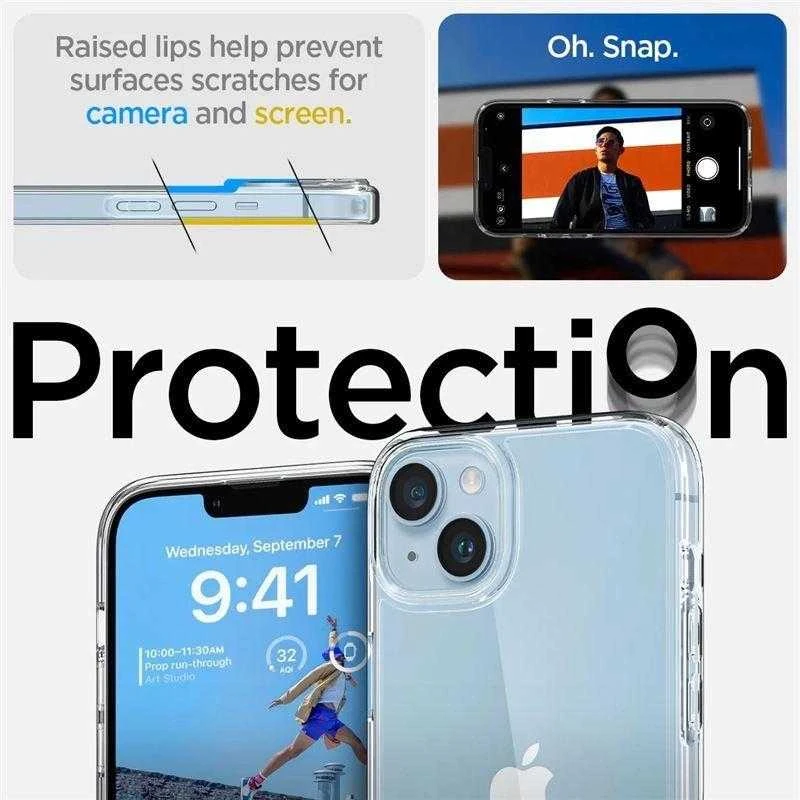 Spigen Ultra Hybrid "S" Apple iPhone 14 Plus Crystal dėklas telefonui skaidrus