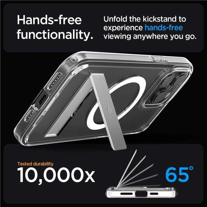 Spigen Ultra Hybrid S (MagFit) dėklas skirtas Apple iPhone 15 Pro, spalva - Crystal Clear