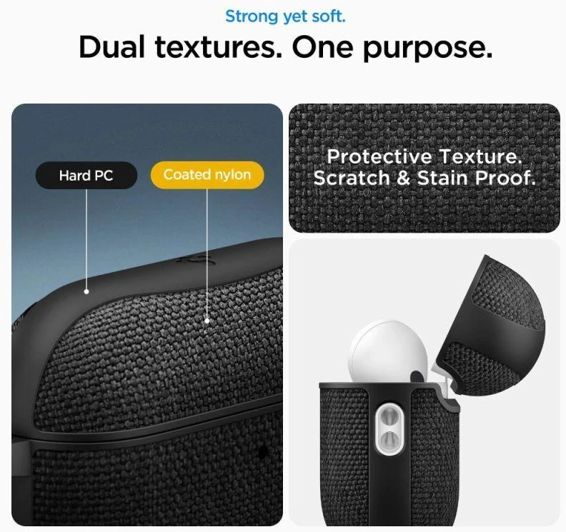 Spigen Urban Fit dėklas, skirtas AirPods 3 - Juodas