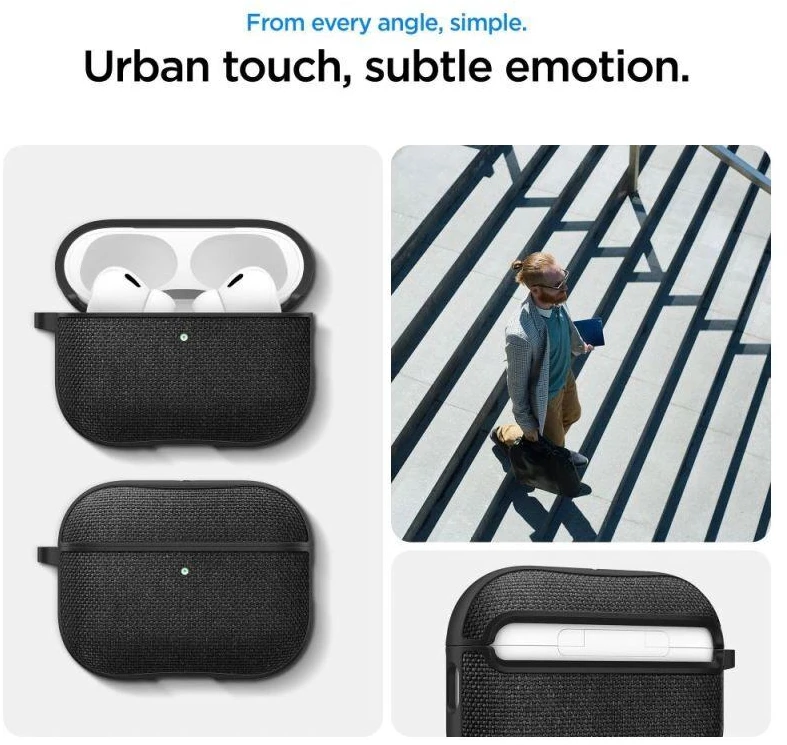 Spigen Urban Fit dėklas, skirtas AirPods 3 - Juodas