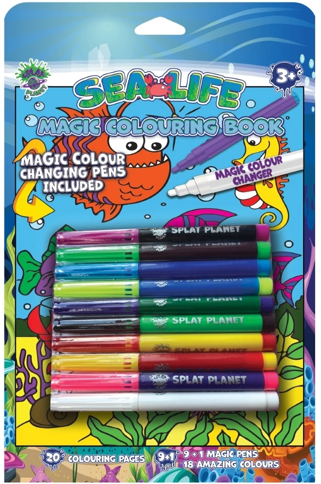 Splat Planet magiška spalvinimo knygelė JŪRA