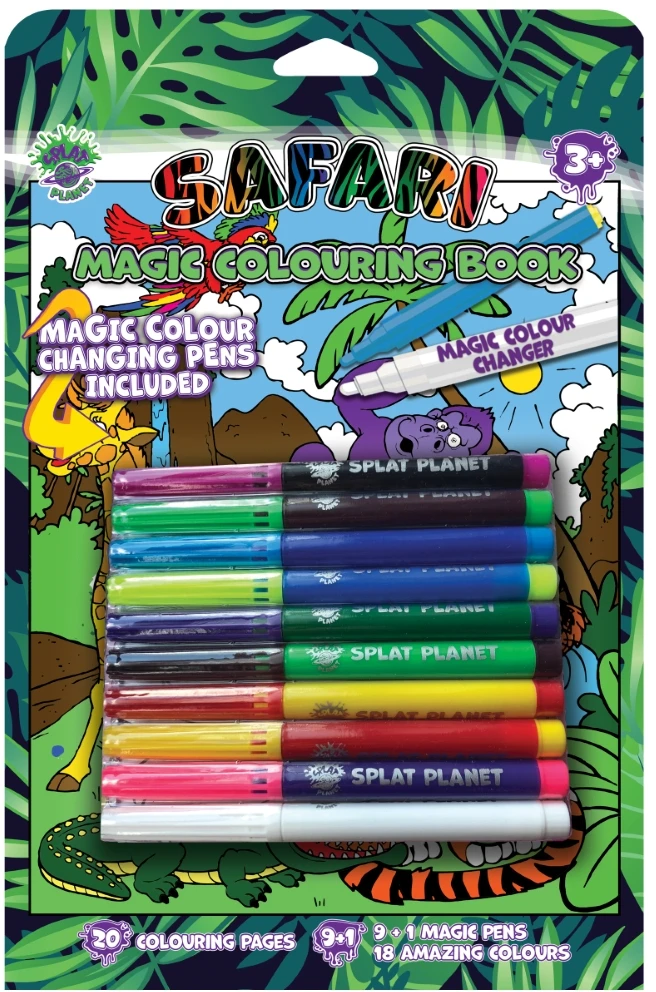 Splat Planet magiška spalvinimo knygelė SAFARI