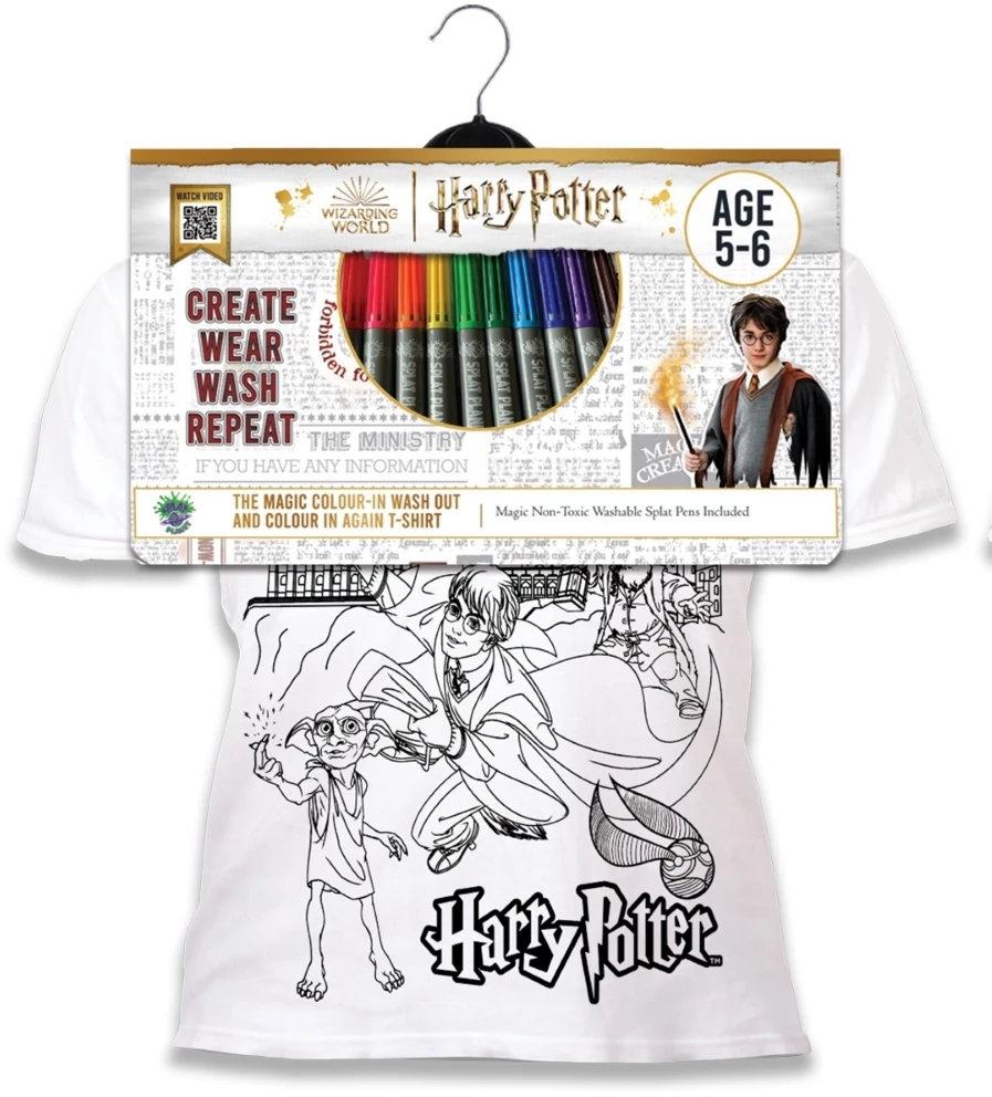 Splat Planet marškinėliai su flomasteriais, Harry Potter