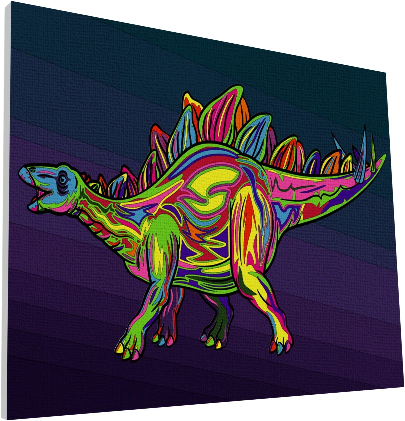 Splat Planet tapyba pagal skaičius, STEGOZAURAS 30x40 cm
