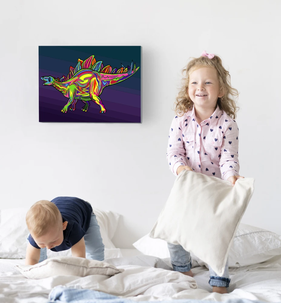 Splat Planet tapyba pagal skaičius, STEGOZAURAS 30x40 cm