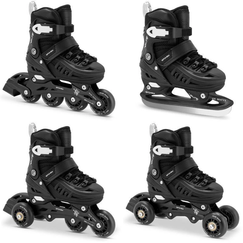 Pačiūžos - riedučiai Spokey 4ONE 944648, juodi, 39-42