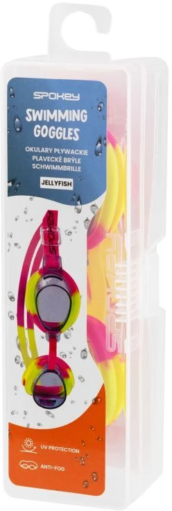Plaukimo Akiniai Spokey JELLYFISH, Rožinė - Geltona