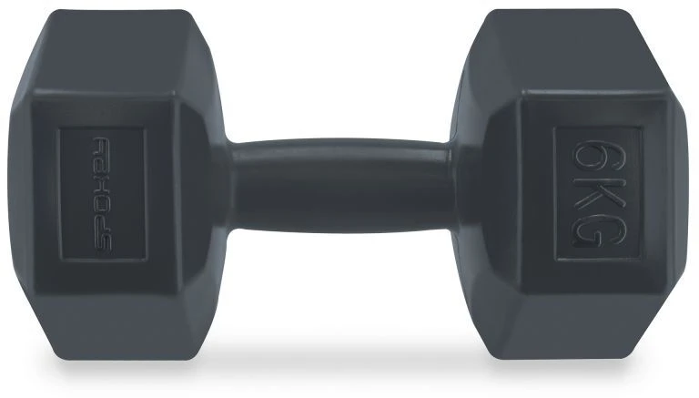 Šešiakampių hantelių rinkinys 2x6 kg Spokey MONSTER