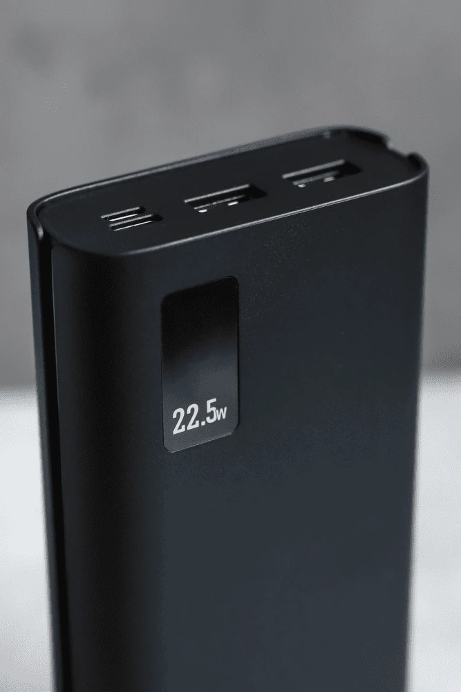"Sponge Energy 20000 QC" 22,5 W, du USB A ir vienas USB C prievadai