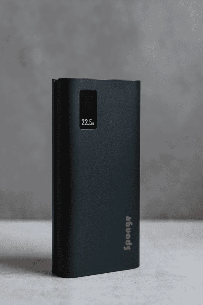 "Sponge Energy 20000 QC" 22,5 W, du USB A ir vienas USB C prievadai