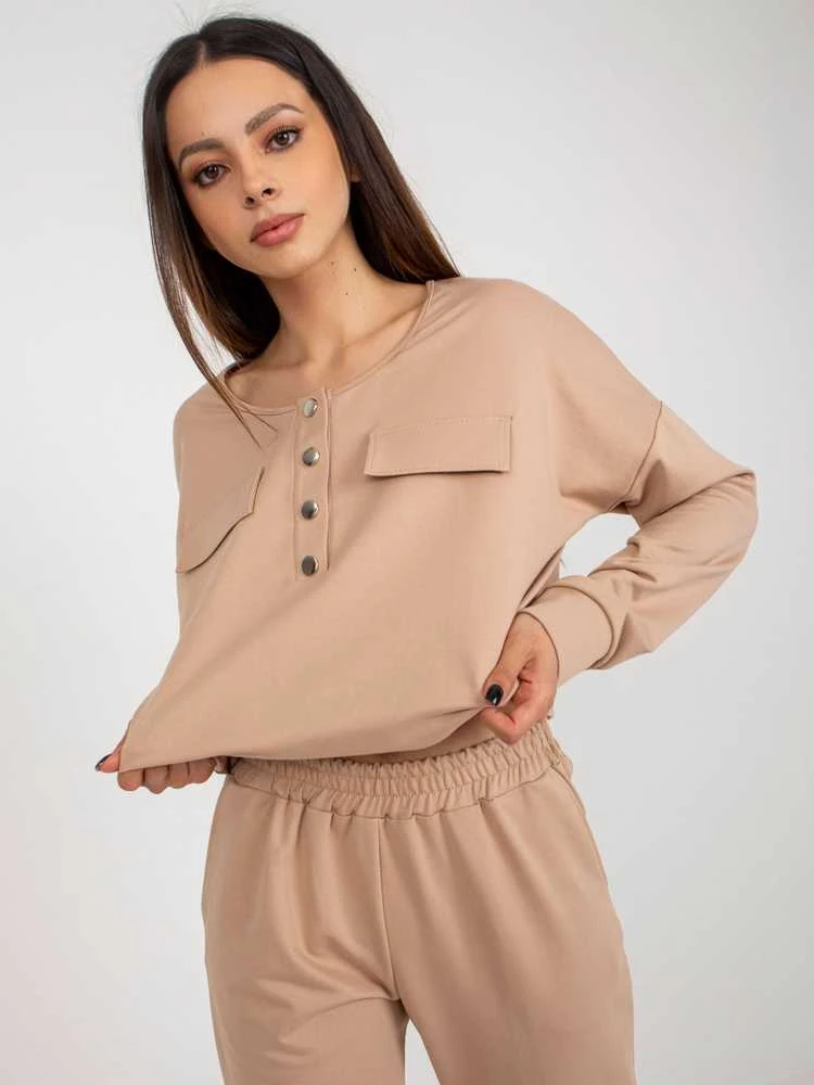 Sportas ir laisvalaikio komplektas smėlio spalvos