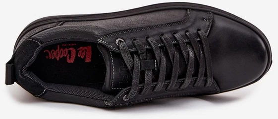 Sportbačiai juodi odiniai Lee Cooper