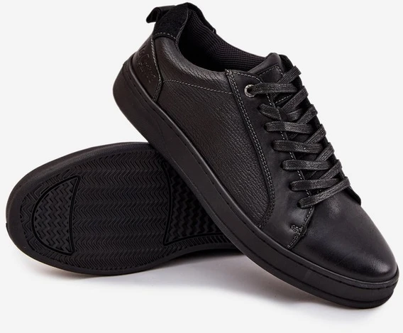 Sportbačiai juodi odiniai Lee Cooper