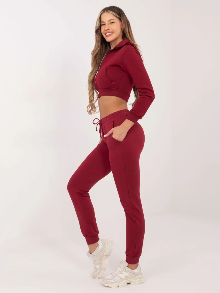 Sportinės kelnės-RV-DR-5040.04X-bordo
