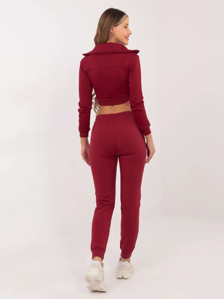 Sportinės kelnės-RV-DR-5040.04X-bordo