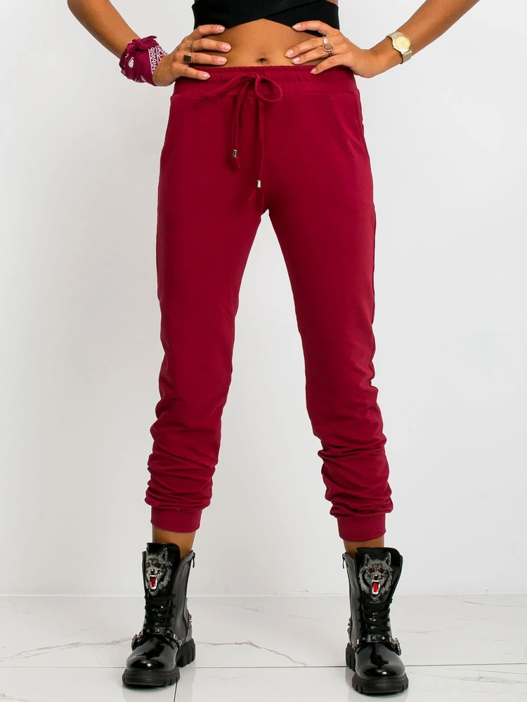 Sportinės kelnės-RV-DR-5040.04X-bordo