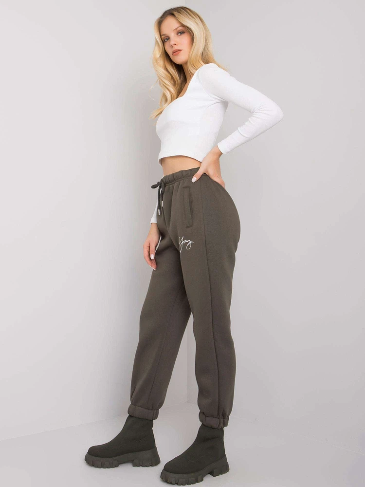 Sportinės kelnės - RV-DR-7275.24P - tamsi chaki