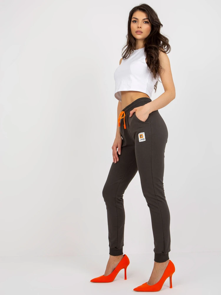 Sportinės kelnės-RV-DR-7886.04-tamsus chaki