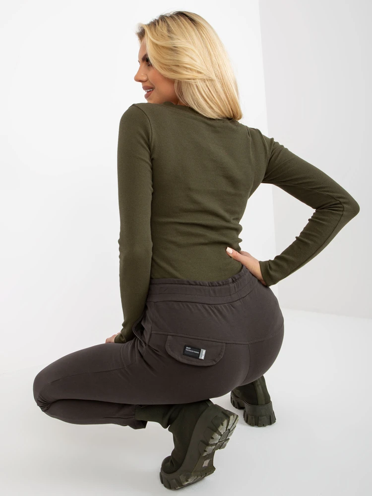 Sportinės kelnės - RV-DR-8369.89P - tamsi chaki