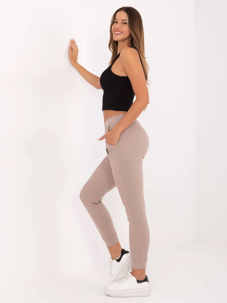 Sportinės kelnės-RV-DR-9602.50-smėlio spalva
