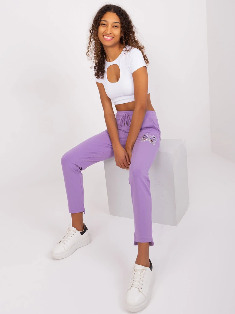 Sportiniai kelnaitės-RV-DR-8835.10-violetinė
