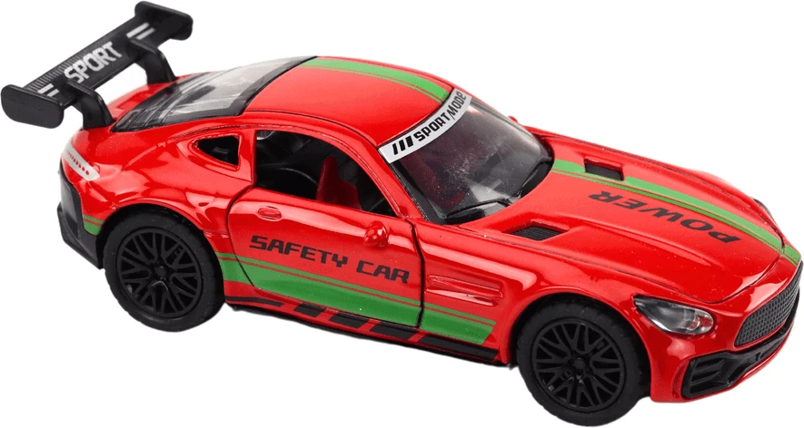 Lean Toys Sportinis automobilis 1:32 metalinis su spoileriu ir garsais