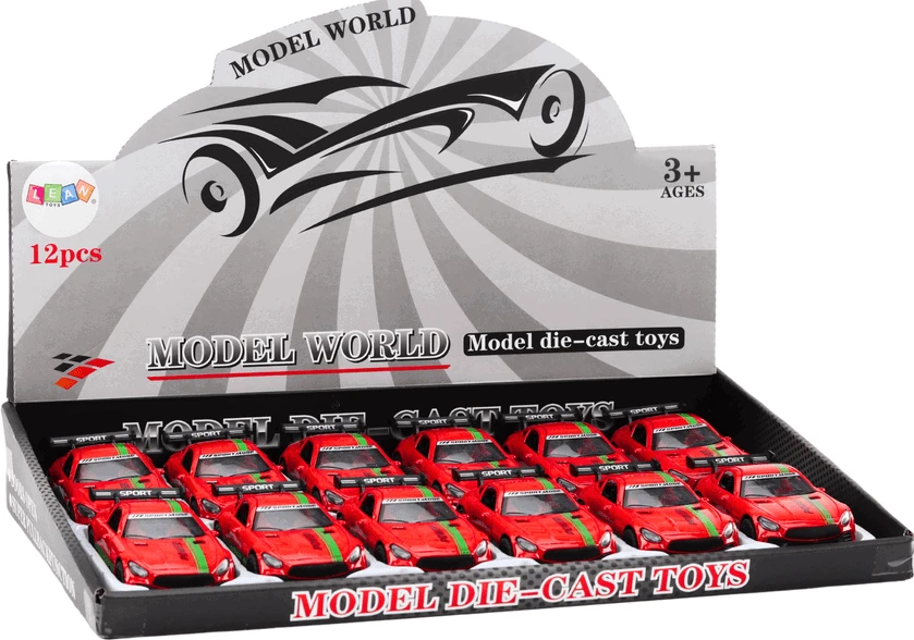 Lean Toys Sportinis automobilis 1:32 metalinis su spoileriu ir garsais
