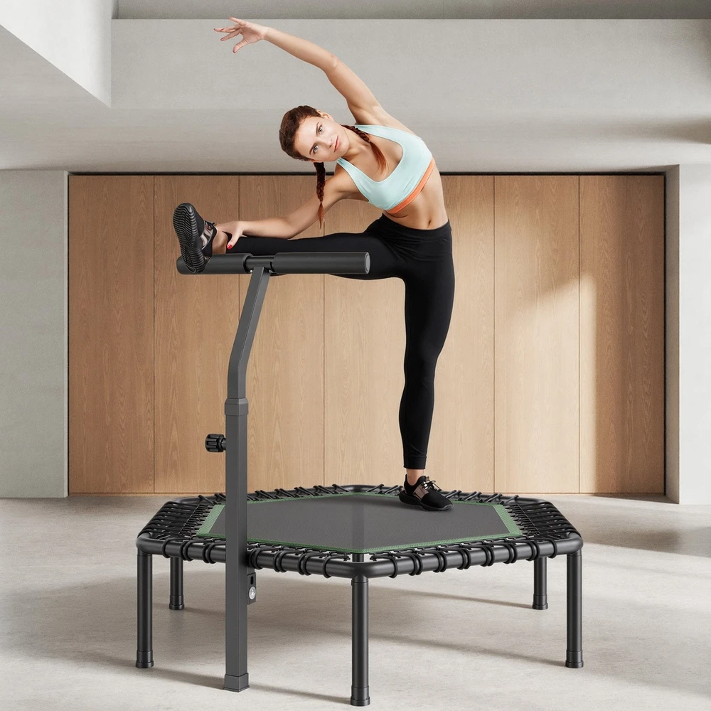 Vevor Mini tramplynas 1385 mm su rankena