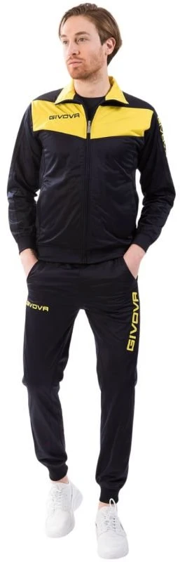 Sportinis kostiumas Givova Visa, tamsiai mėlynas ir geltonas
