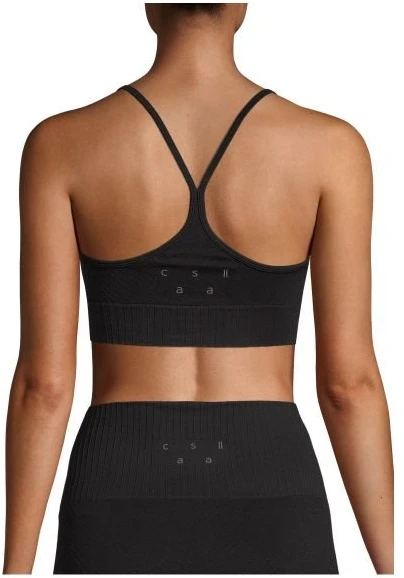 Sportinis topas CASALL Seamless Graphical Rib, juodas