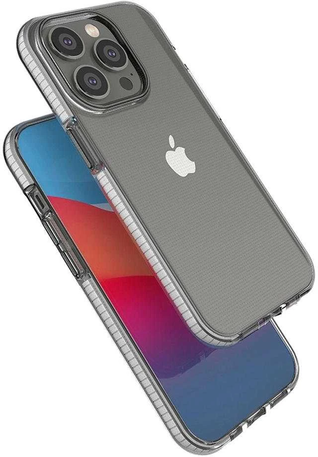 Hurtel Spring dėklas su spalvotu rėmeliu skirtas iPhone 14 Pro, šviesiai rožinis