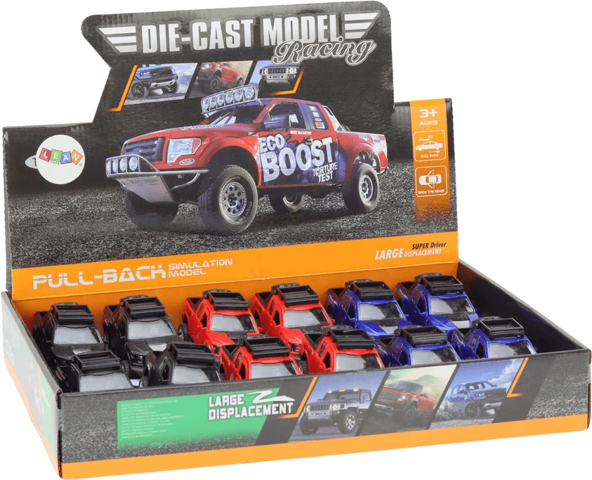 Lean Toys Visureigis automobilis Die-Cast Model, įvairių spalvų