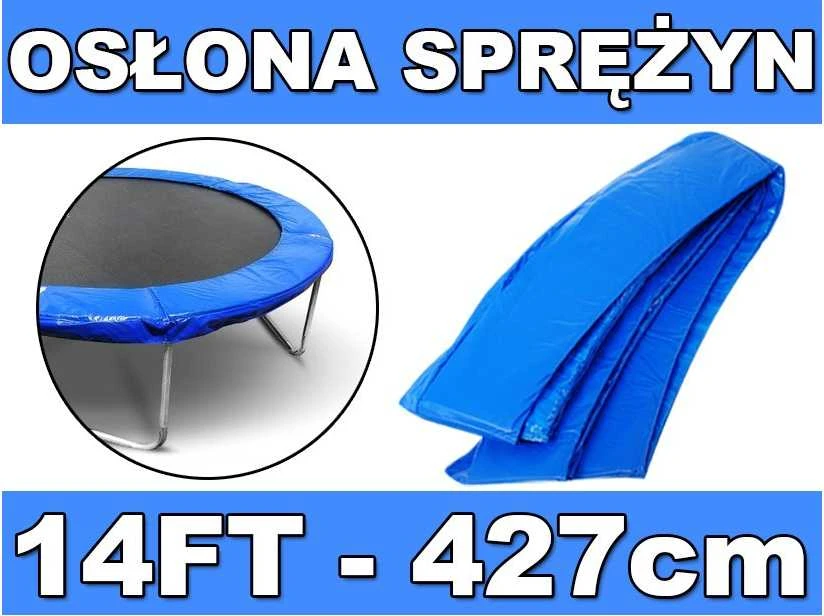 Spyruoklių apsaugos danga batutui SkyRamiz 427 cm/14FT, mėlyna