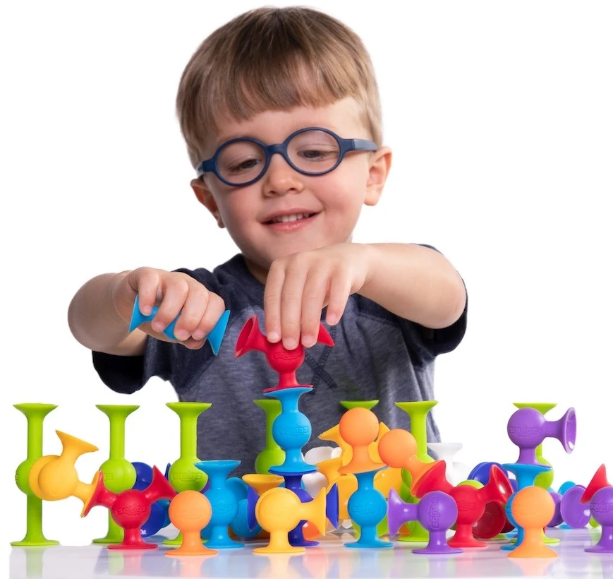 Fat Brain Toys Squigz Deluxe (44vnt) lipšniukai