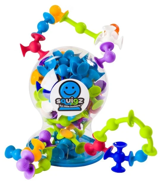 Fat Brain Toys Squigz Deluxe (44vnt) lipšniukai